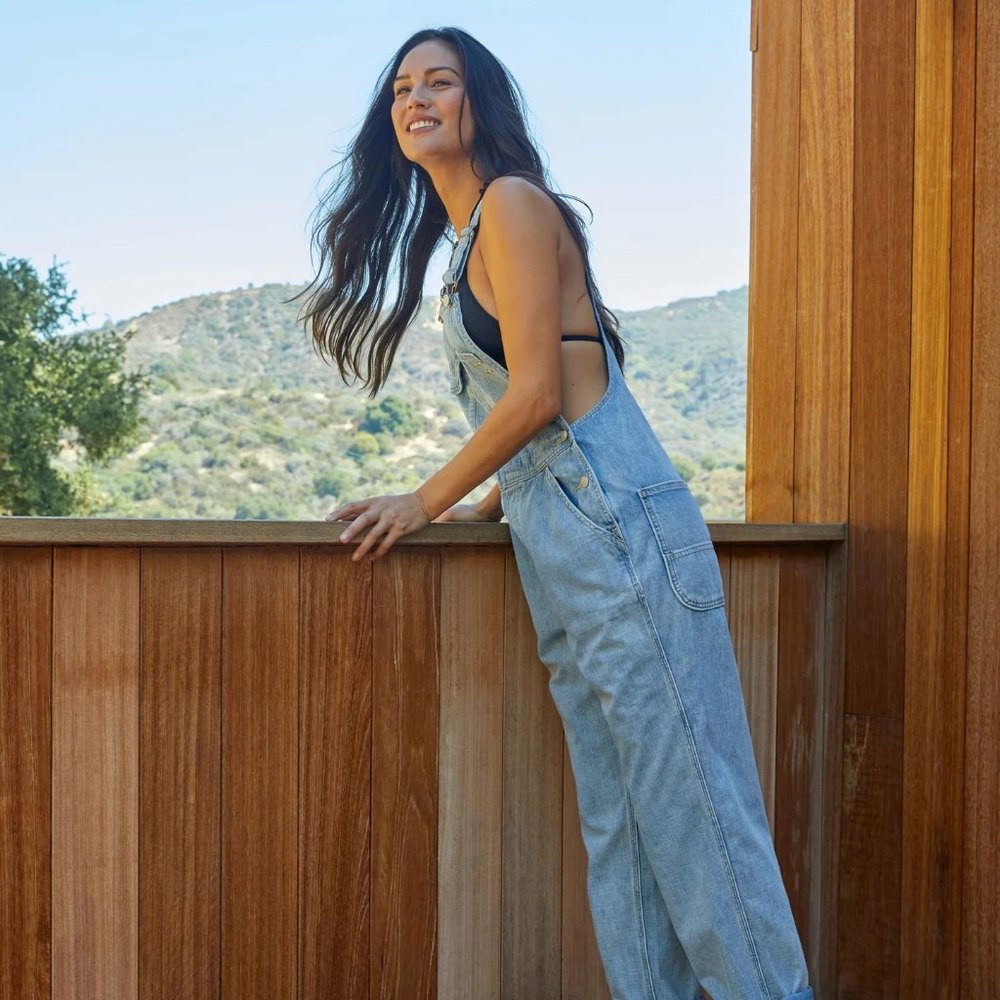 Outerknown Voyage Overalls in Steele Blue/ Sz XS